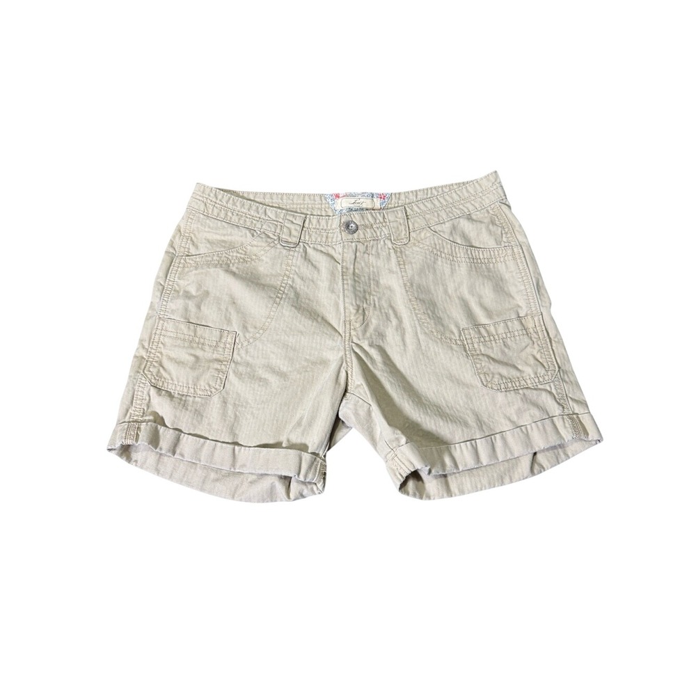 Levi's Women's Khaki Roll-Cuff Cargo Shorts
